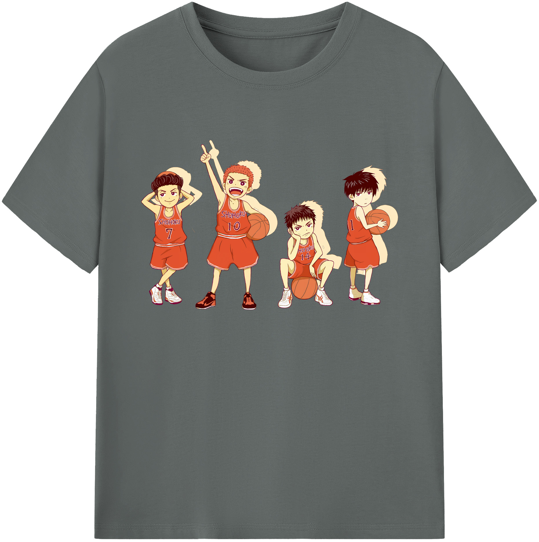 （画像用） SLAM DUNK／スラムダンク 綿100％ メンズ半袖Tシャツ｜肌触りやわらか＆通気性